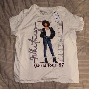 Women’s Whitney Houston tour shirt